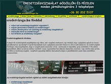 Tablet Screenshot of eredetvizsga.hu